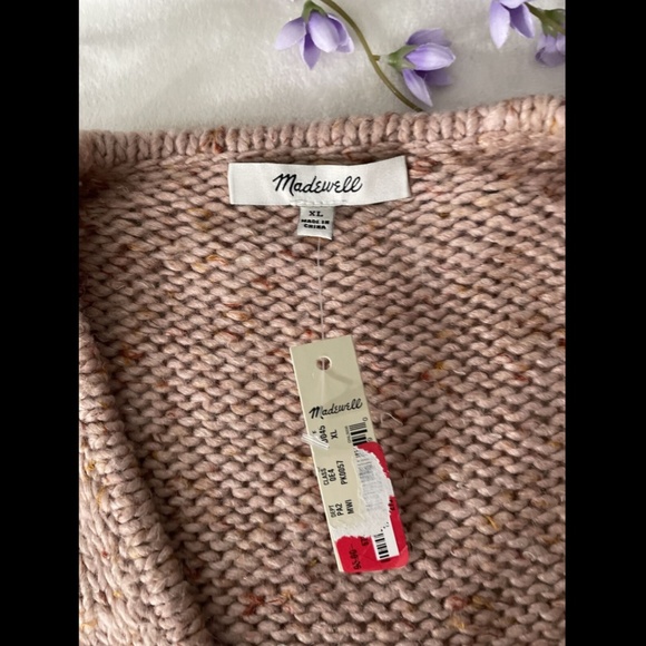 NWT Madewell Beresford Wrap-Front Pullover Sweater - Picture 5 of 12